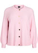 Cardigan in soft knit with gold-coloured buttons, Rose, Packshot image number 0