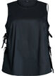 Sleeveless top with tie detail at the sides, Black, Packshot image number 0
