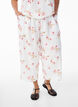 Culotte trousers with print, White, Model image number 2