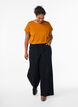 Short sleeve cotton blend T-shirt, Orange, Model image number 1