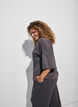 A-line jersey blouse with elbow-length sleeves, Dark Grey, Model image number 2