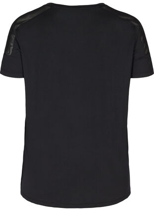 Sports t-shirt with mesh, Black, Packshot image number 1