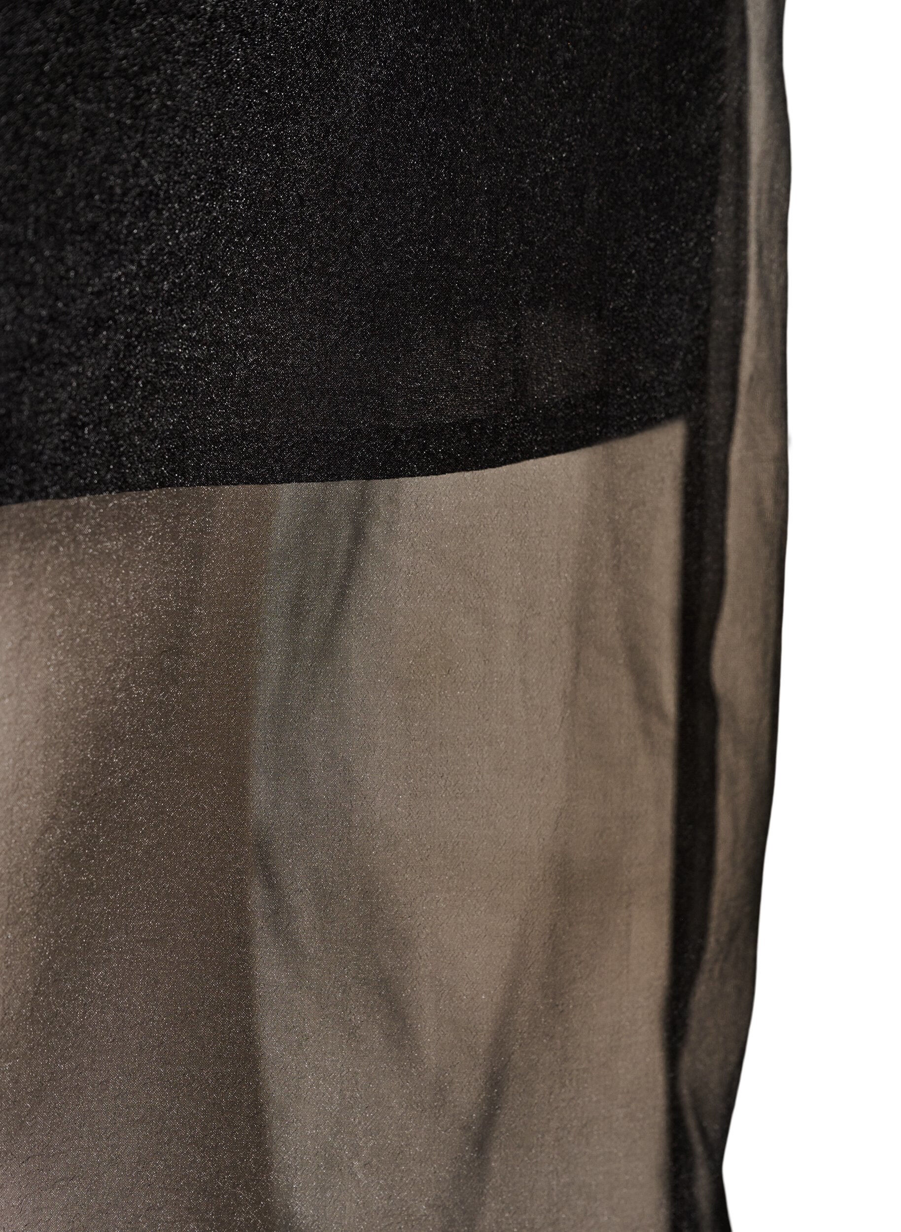 Zizzifashion Long organza-look skirt, Black, Packshot image number 3