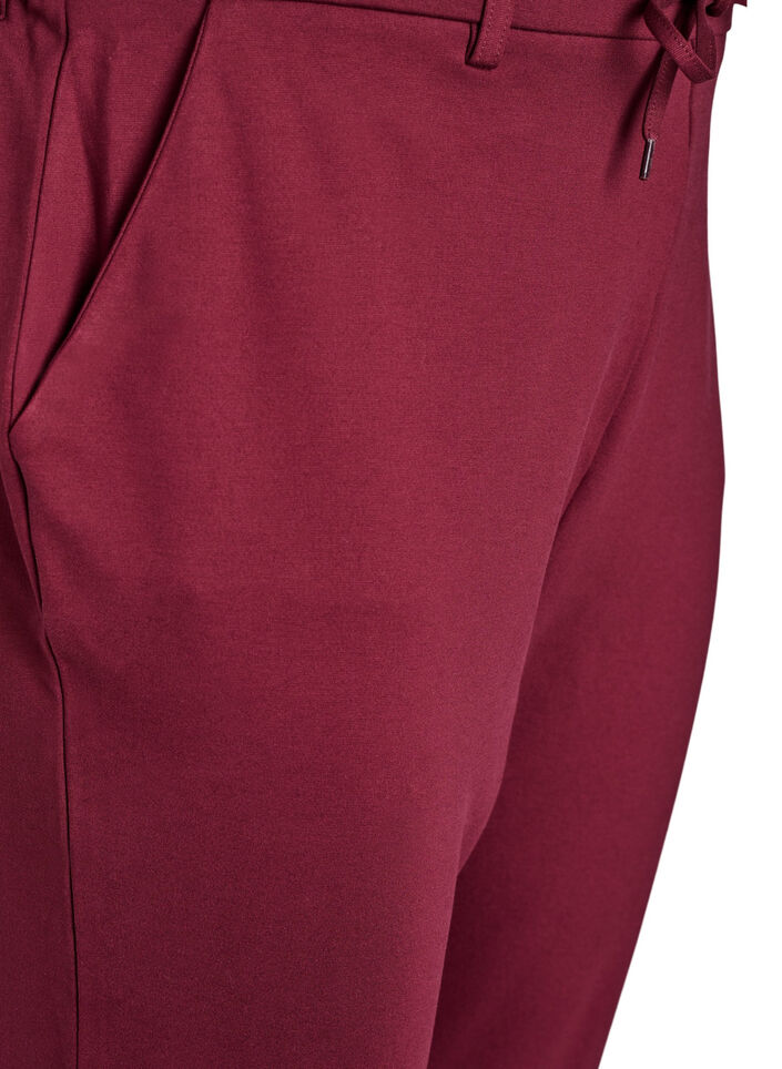 Cropped Maddison trousers, Dark Bordeaux, Packshot image number 2