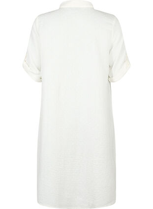 Cotton shirt dress with short sleeves, Snow White, Packshot image number 1