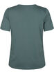 FLASH - T-shirt with v-neck, Balsam Green, Packshot image number 1