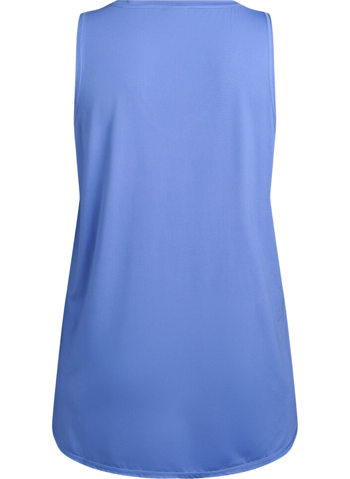 Sports top with V-neck, Blue, Packshot image number 1