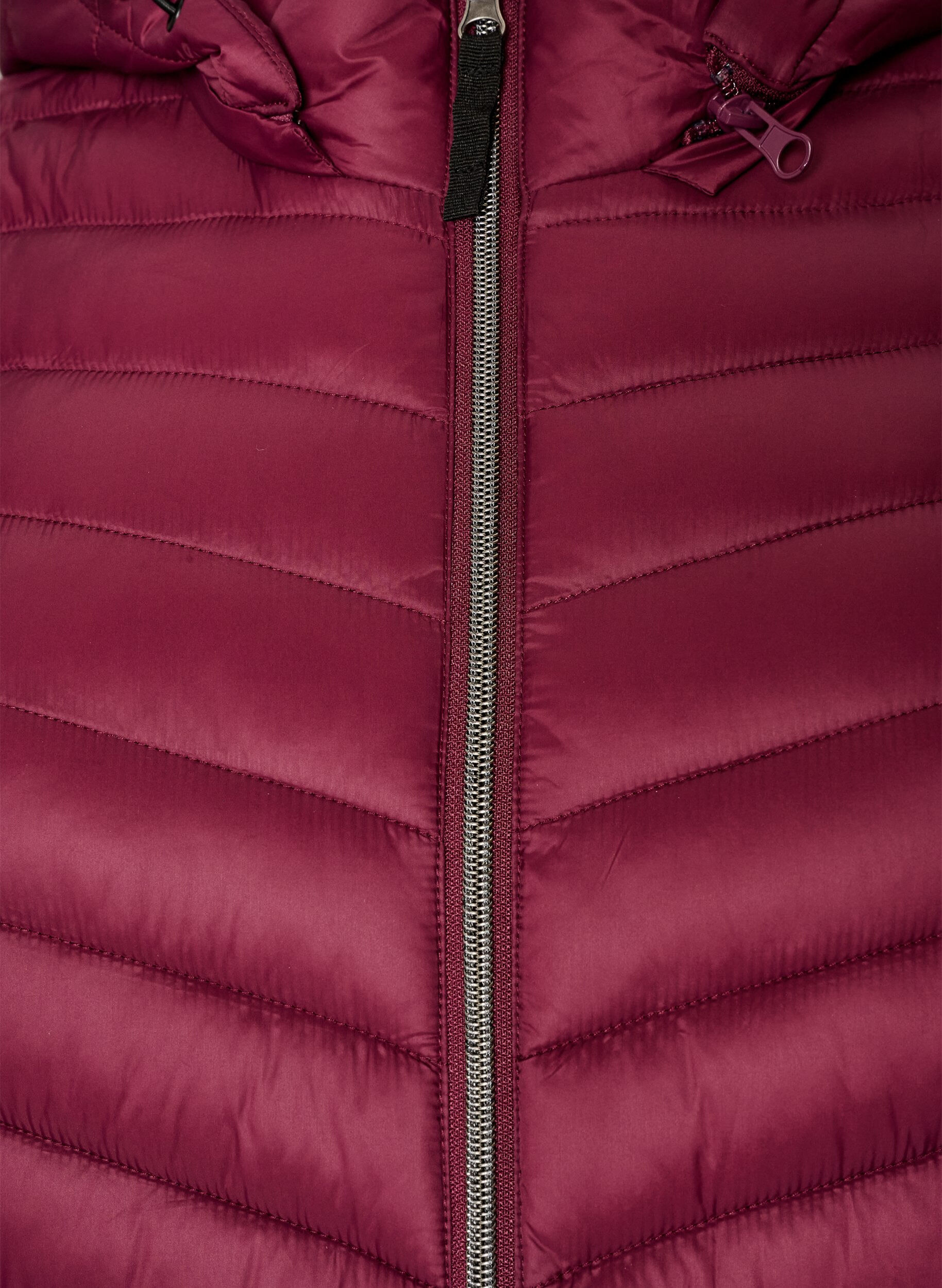 ZizzifashionLightweight jacket with pockets and detachable hood, Red, Packshot image number 2