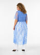 Sheer lace midi dress with short sleeves, Purple, Model image number 1