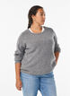 Soft knit with a round neck, Grey, Model image number 0