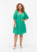 A-shaped short dress with a V-neck, Deep Mint, Model image number 2