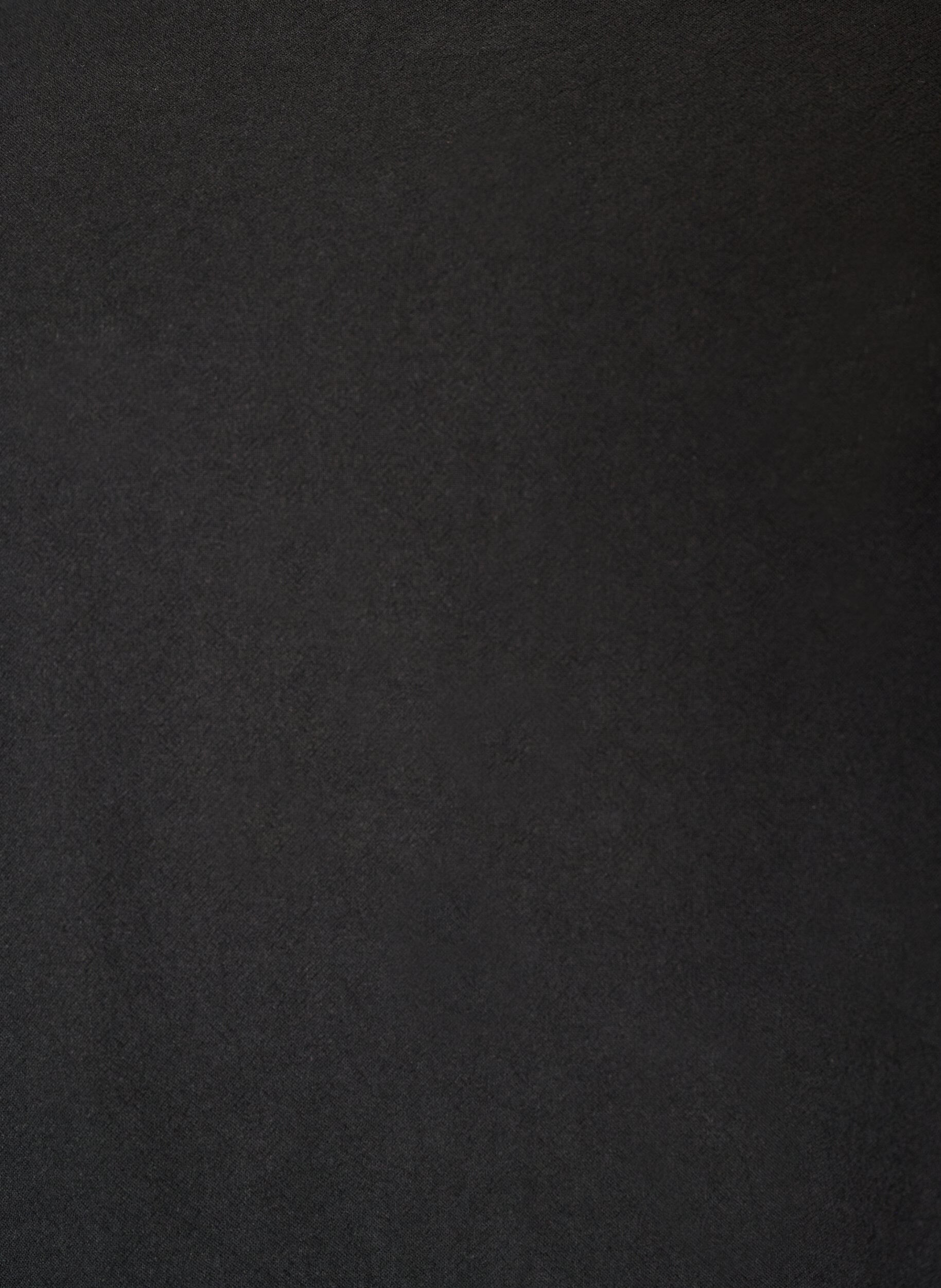 Zizzifashion Cotton dress with short sleeves and pockets, Black, Packshot image number 2