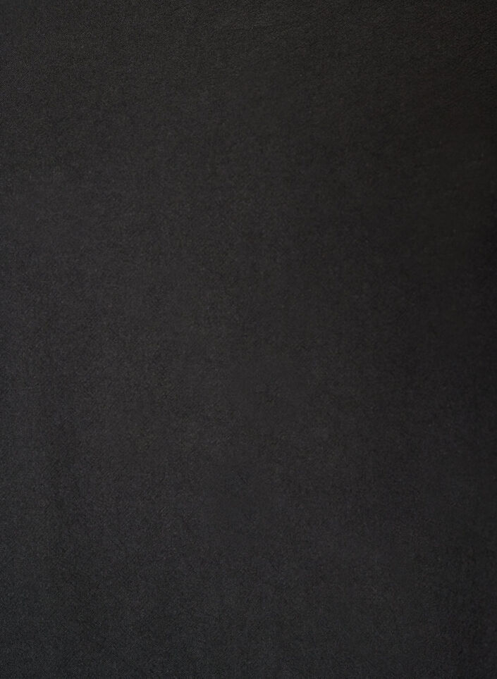 Cotton dress with short sleeves and pockets, Black, Packshot image number 2