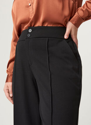 Classic plain trousers, Black, Model image number 1