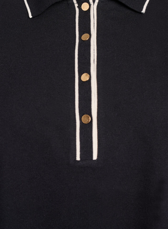 Short sleeve polo shirt, Black, Packshot image number 2