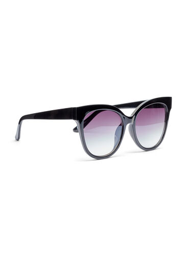 Plain-coloured sunglasses, Black, Packshot image number 1
