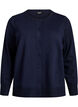 Fine-knit cardigan with round neck, Blue, Packshot image number 0