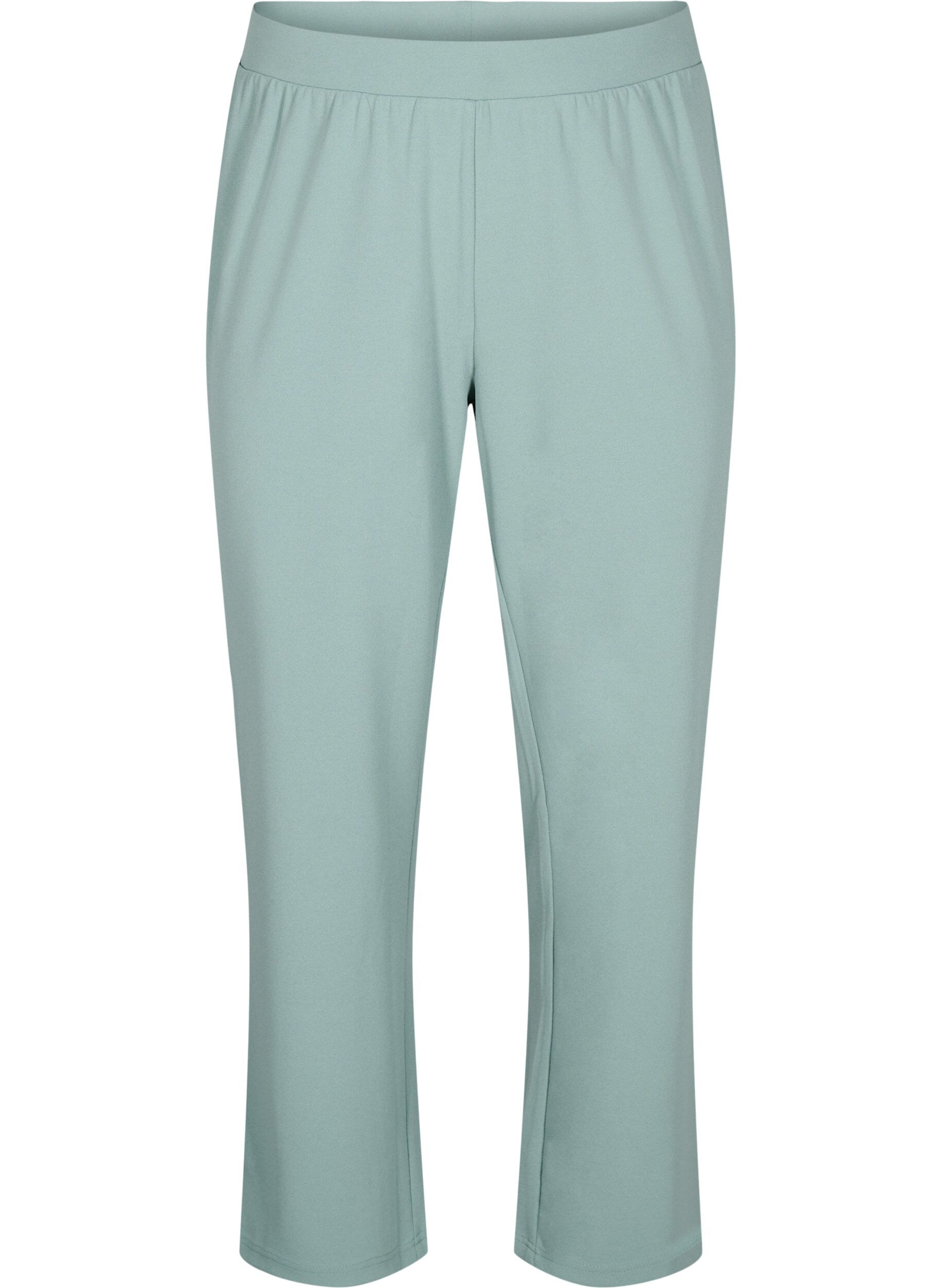 Zizzifashion Straight fit trousers, Green, Packshot image number 0