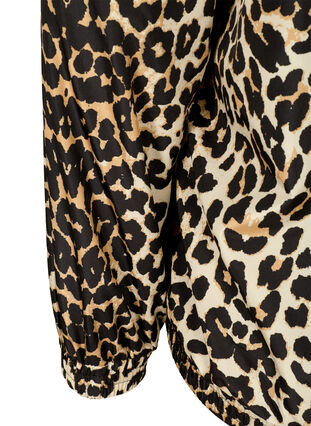 Leopard print sports jacket with a hood, Leopard Print, Packshot image number 3