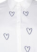 Classic shirt with embroidered hearts, Bright Wh.W. Blue H., Packshot image number 2