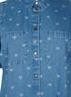Short-sleeved denim dress with heart print, L. Blue D. w. Heart, Packshot image number 2