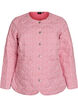 Lightweight quilted jacket with floral print, Rose, Packshot image number 0