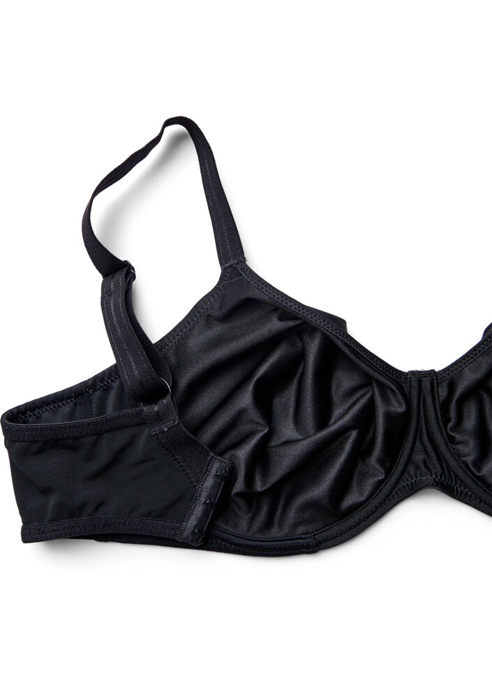 Moulded full coverage bra with high support, Black, Packshot image number 3