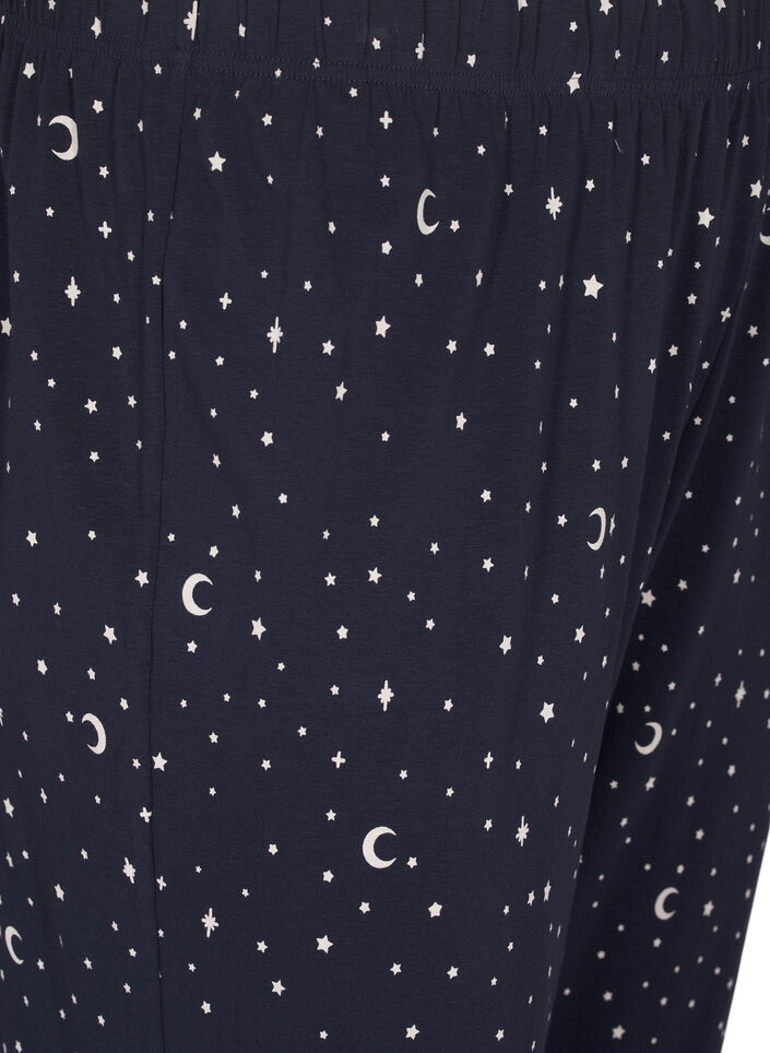 Printed night trousers, Blue, Packshot image number 2