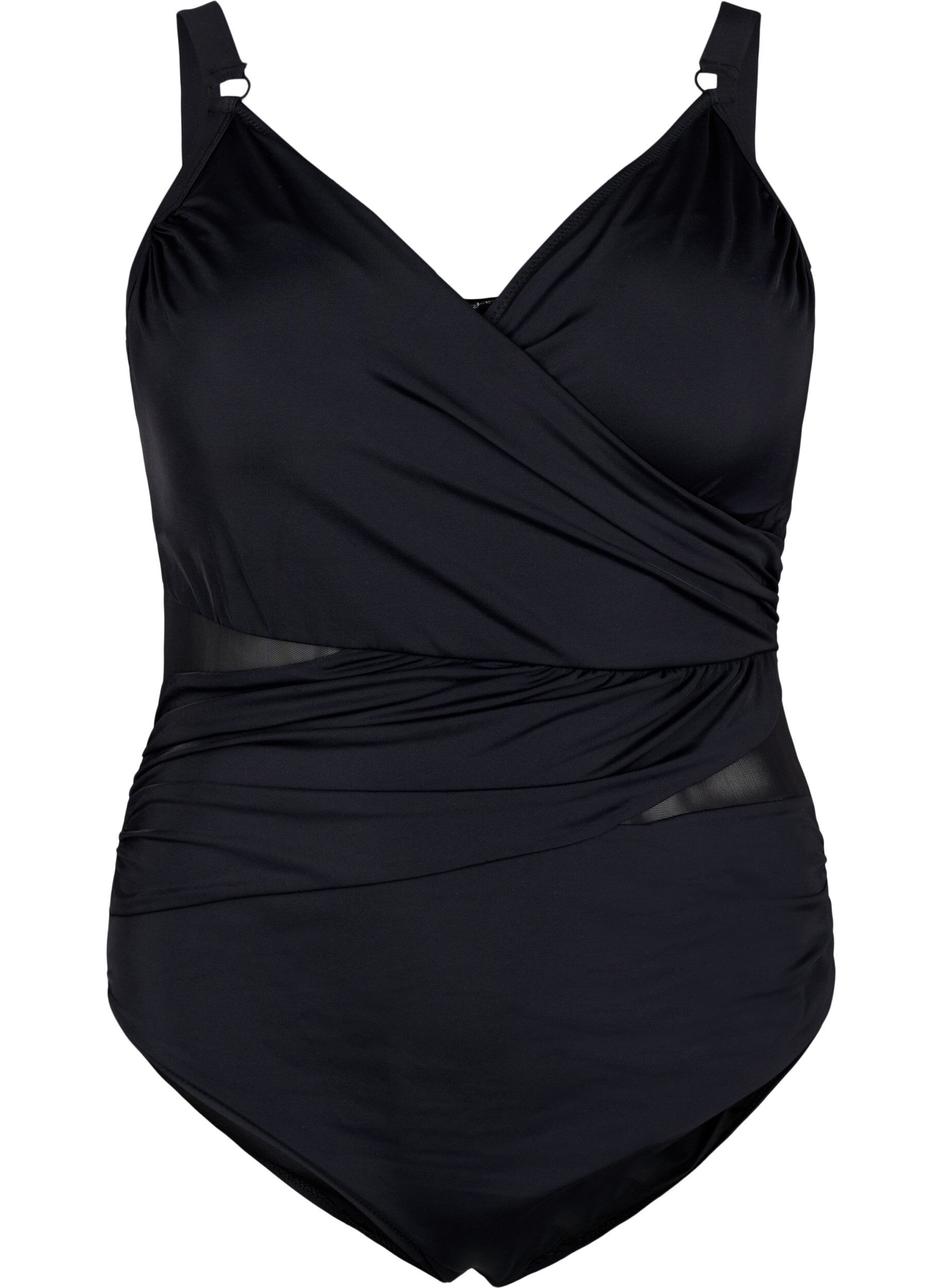 Zizzifashion Wrap swimsuit, Black, Packshot image number 0