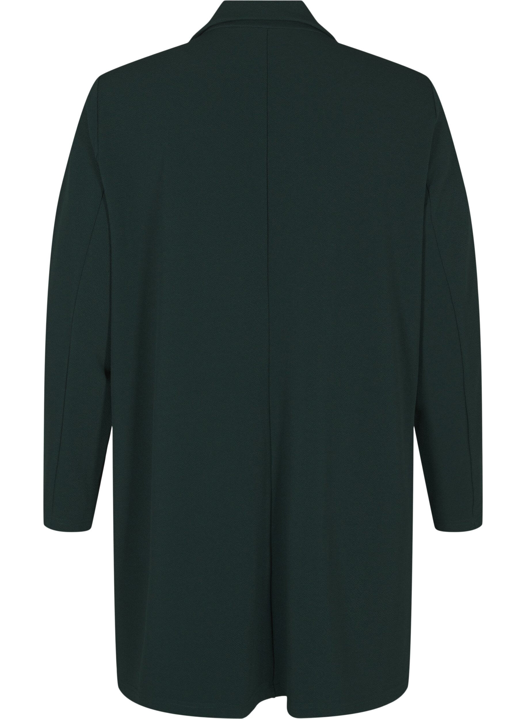 ZizzifashionLong blazer with pockets, Green, Packshot image number 1