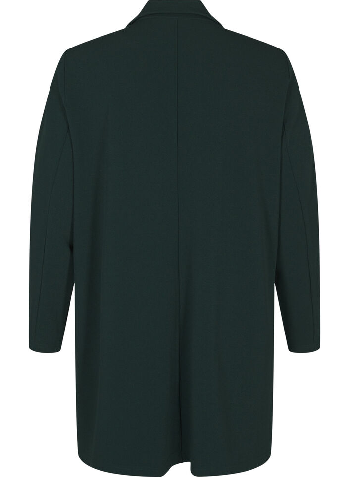 Long blazer with pockets, Green, Packshot image number 1
