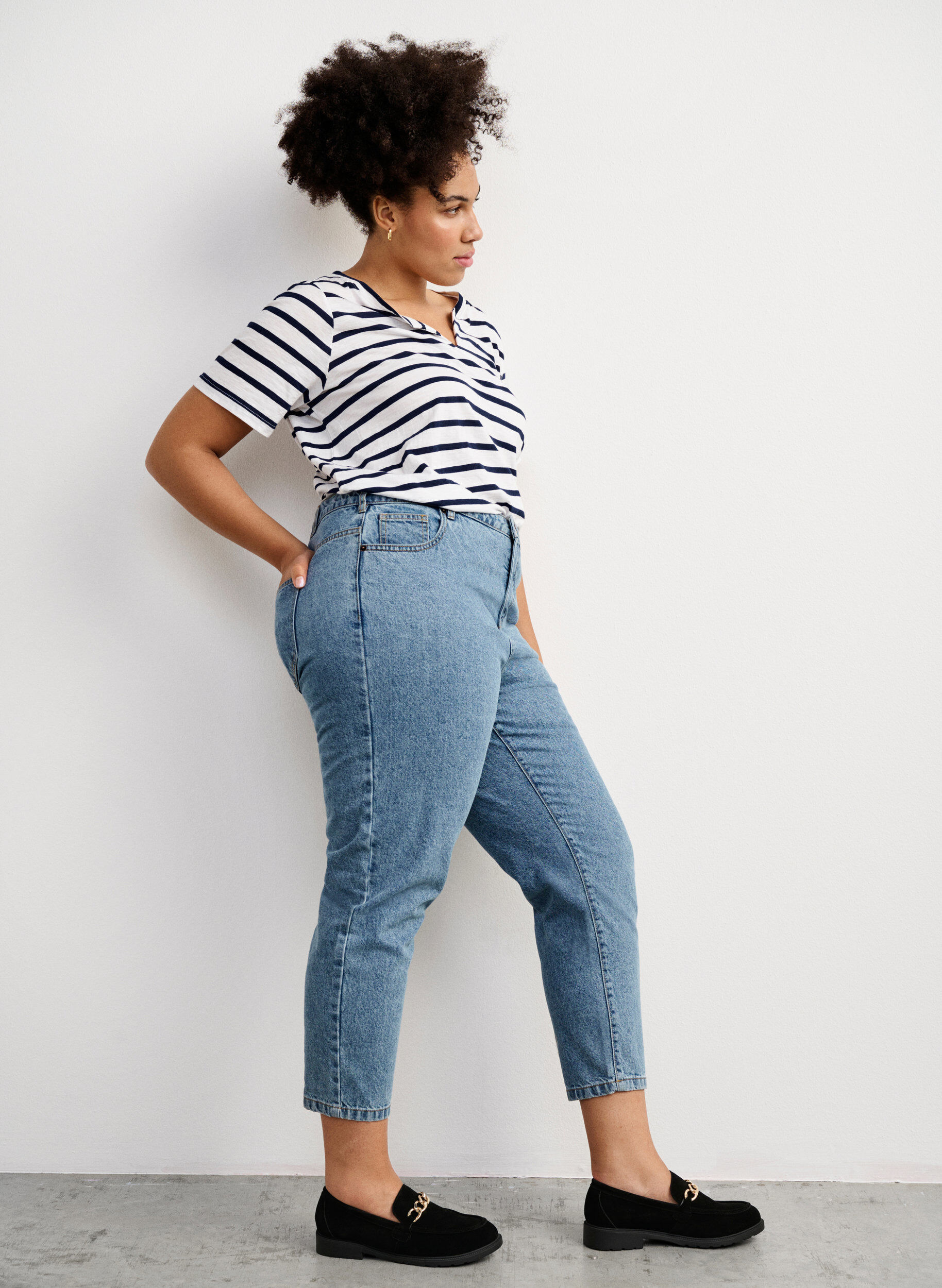 Zizzifashion Wide fit loafers, Black, Image image number 0