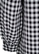 Checked tunic with V-neck, Black/W. Gingham, Packshot image number 3