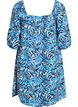 Beach dress in viscose with print, Blue, Packshot image number 1