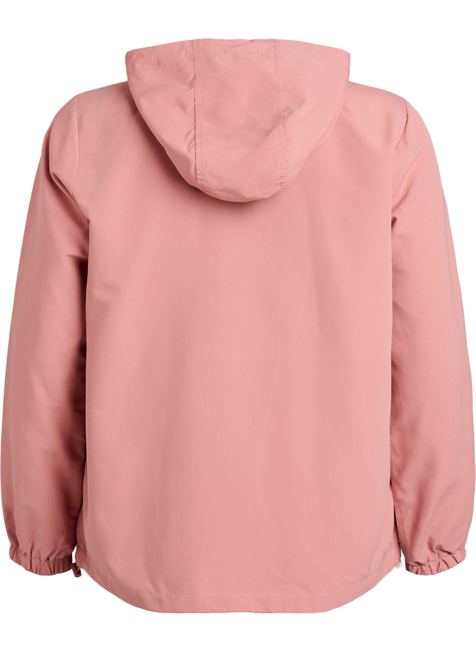 ZizzifashionLightweight jacket with a hood and zipper, Rose, Packshot image number 1