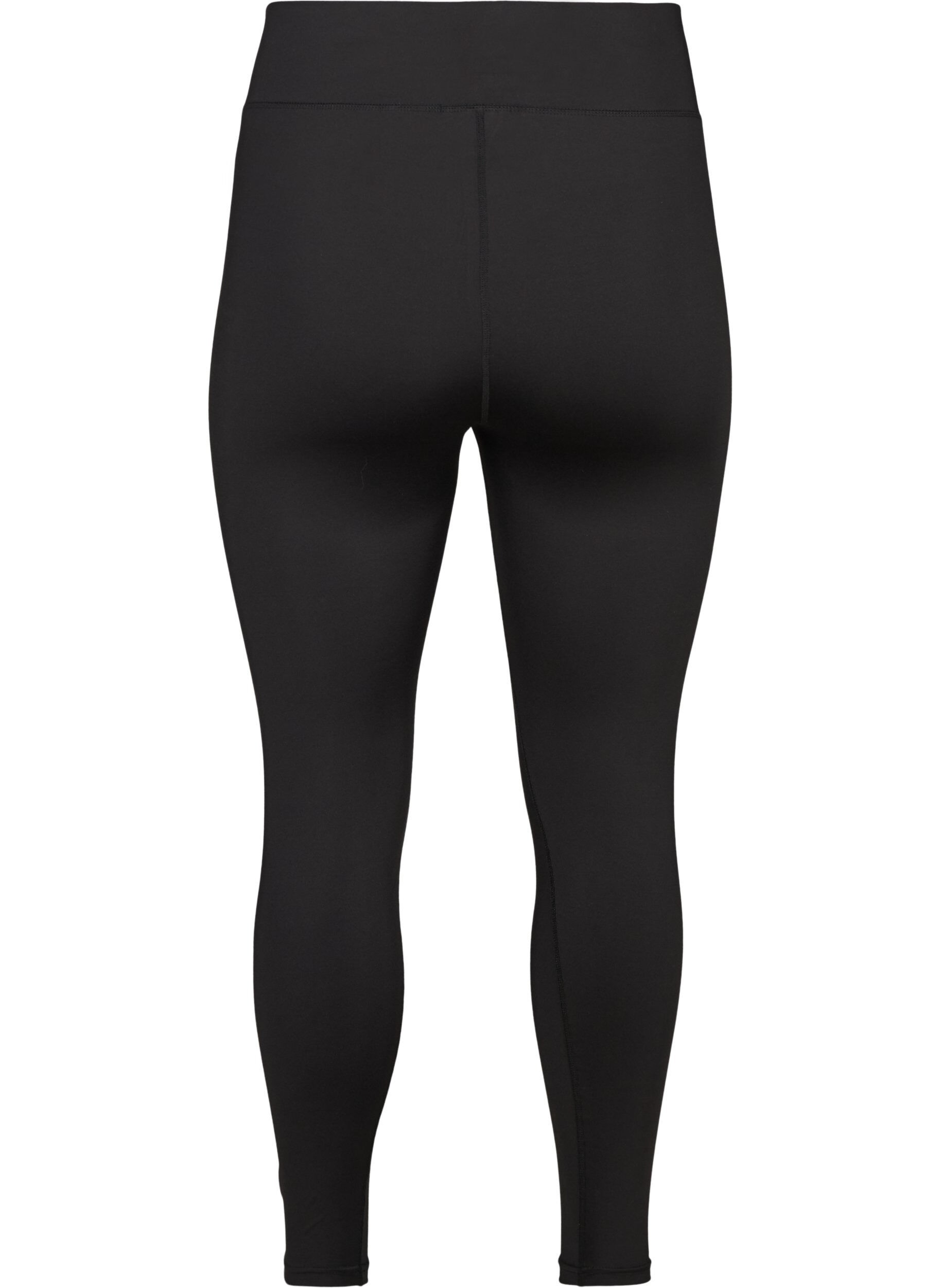 ZizzifashionCropped basic workout leggings, Black, Packshot image number 1