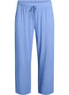 Loose night trousers in viscose jersey with pockets, Blue, Packshot image number 0