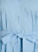 Short dress with floral and eyelet embroidery, Light Blue, Packshot image number 2