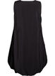 Knee-length balloon dress with pockets, Black, Packshot image number 1
