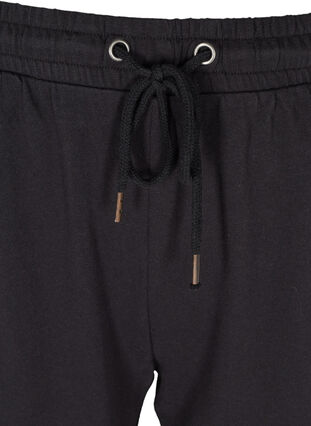 Cotton sweatpants with pockets, Black, Packshot image number 2