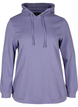 Sweatshirt with a hood and ribbed cuffs, Boungainvillea, Packshot image number 0