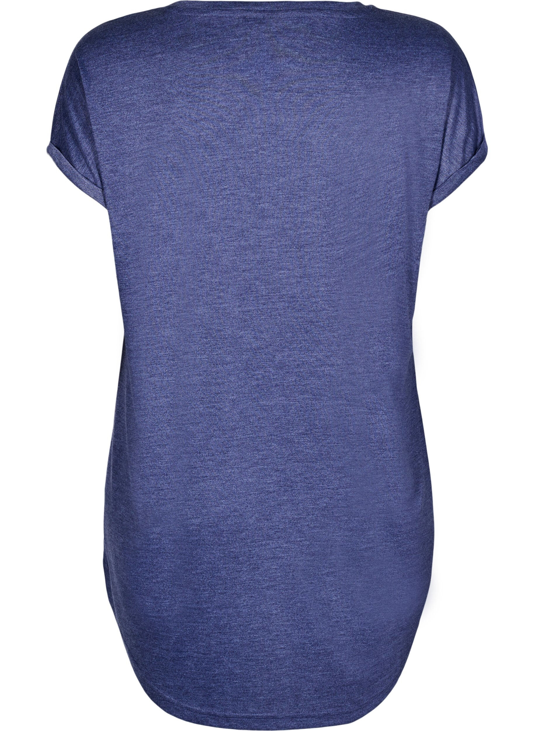 Zizzifashion Short sleeve nightgown with text print, , Packshot image number 1