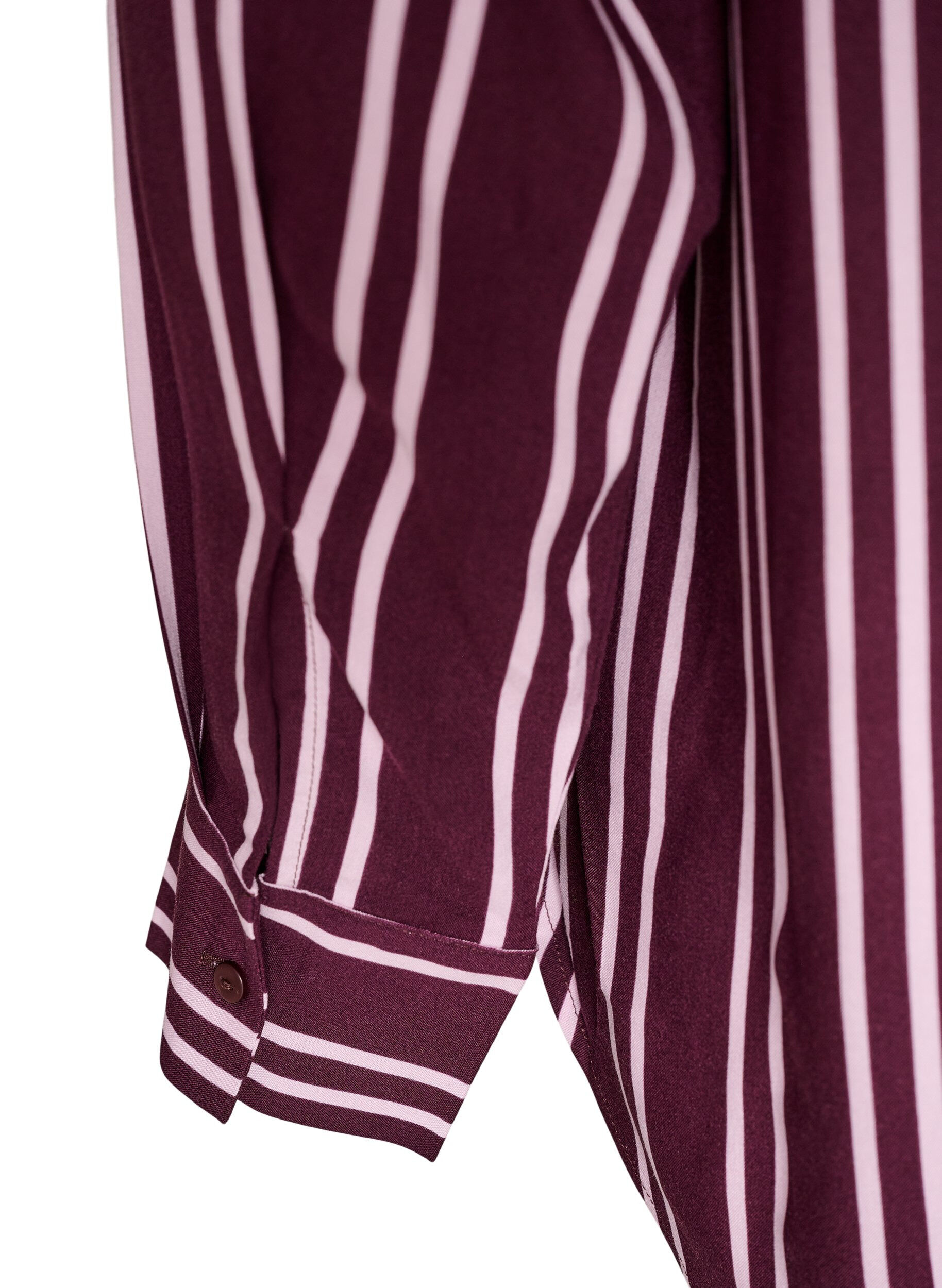 ZizzifashionStriped nightshirt, Dark Bordeaux, Packshot image number 3