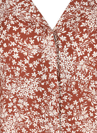 Floral viscose blouse, Flower AOP, Packshot image number 2