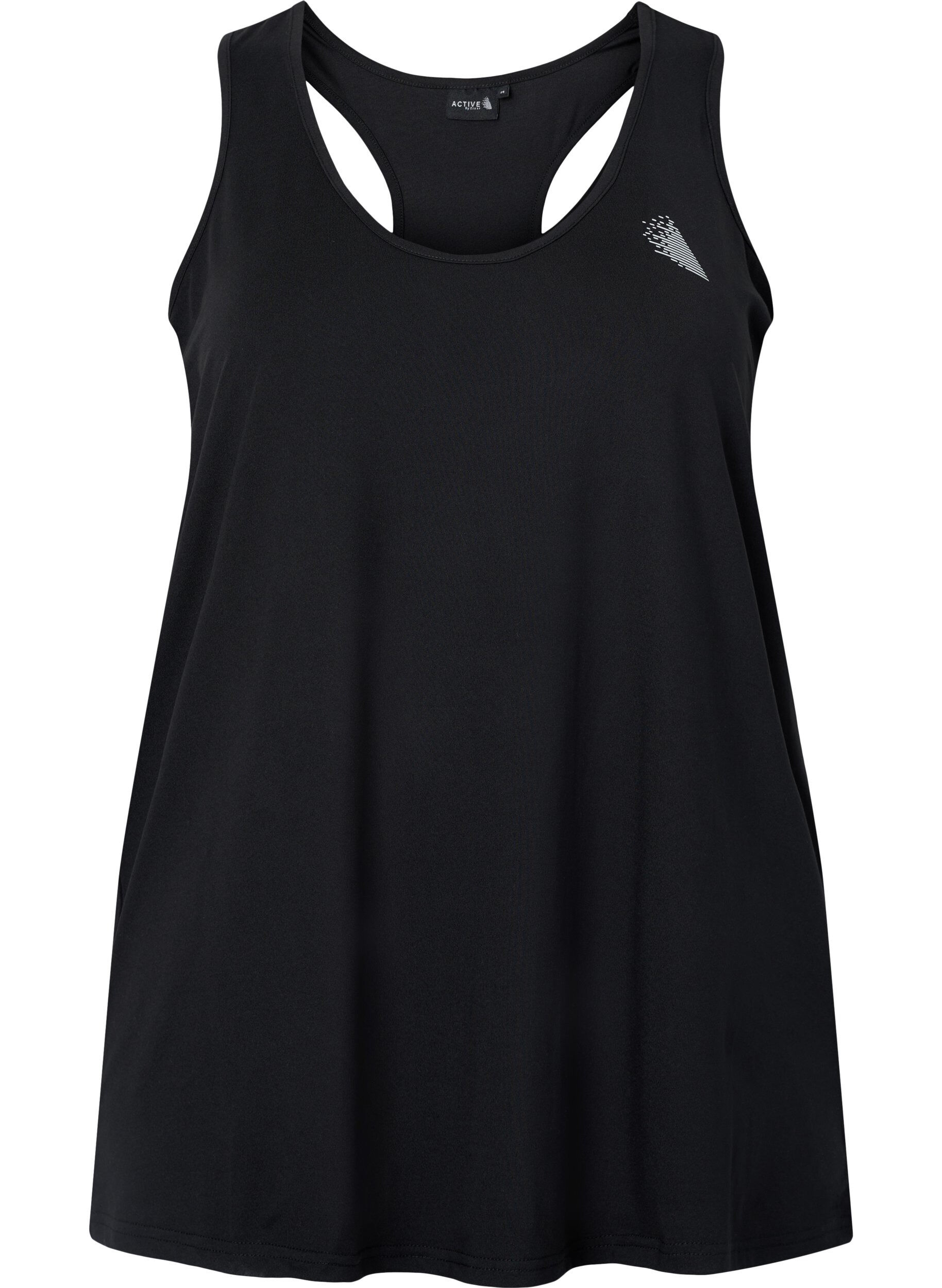 Zizzifashion Workout top with racer back, Black, Packshot image number 0