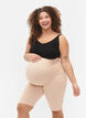 Cotton tight-fitting maternity shorts, Beige, Model image number 0