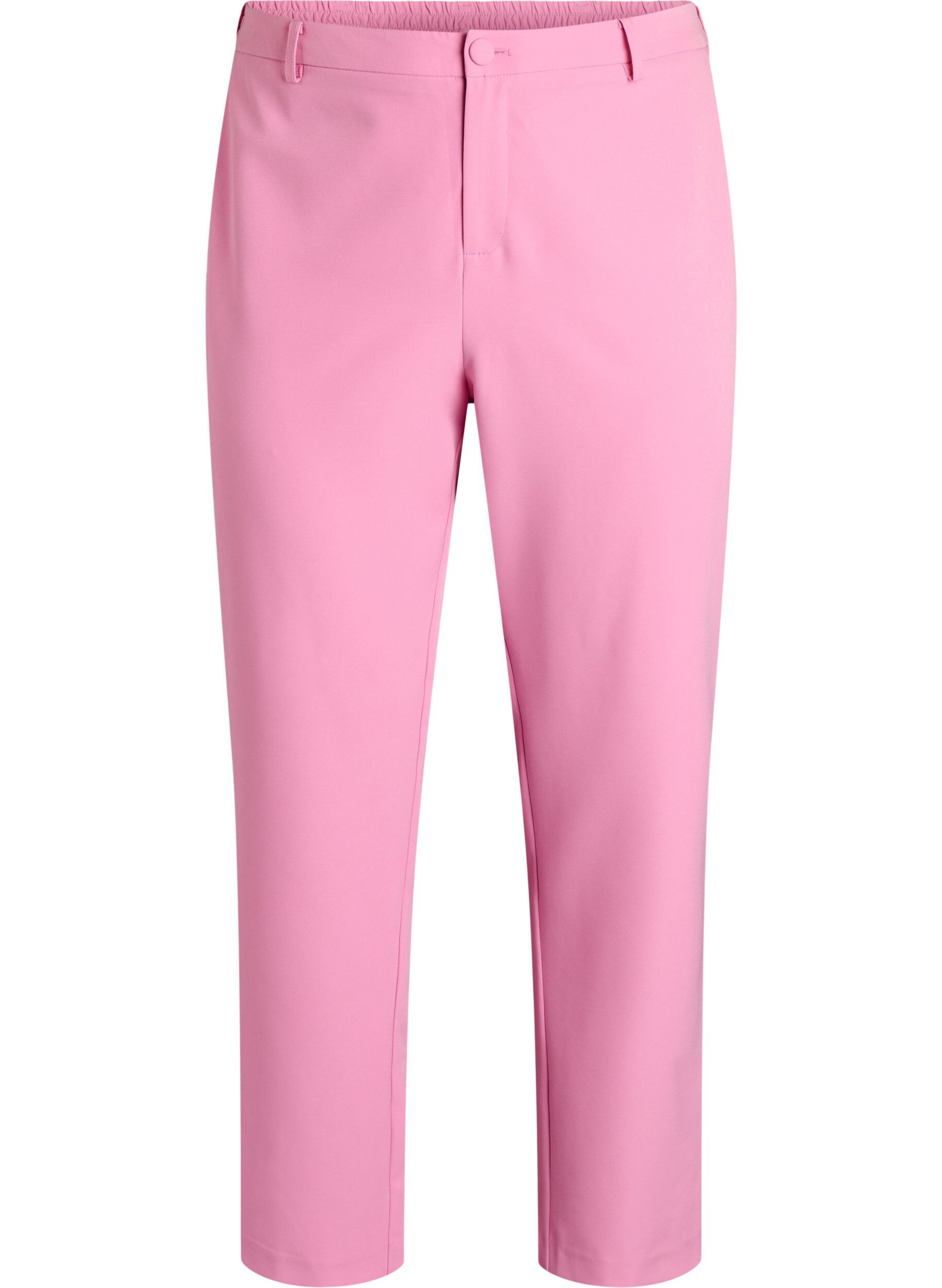 ZizzifashionTrousers with pockets and straight legs, Pink, Packshot image number 0