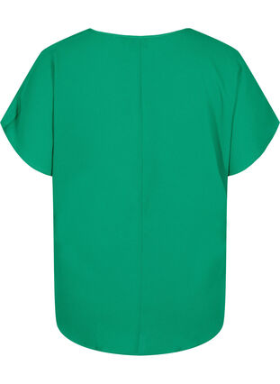 Blouse with short sleeves and a round neckline, Jolly Green, Packshot image number 1