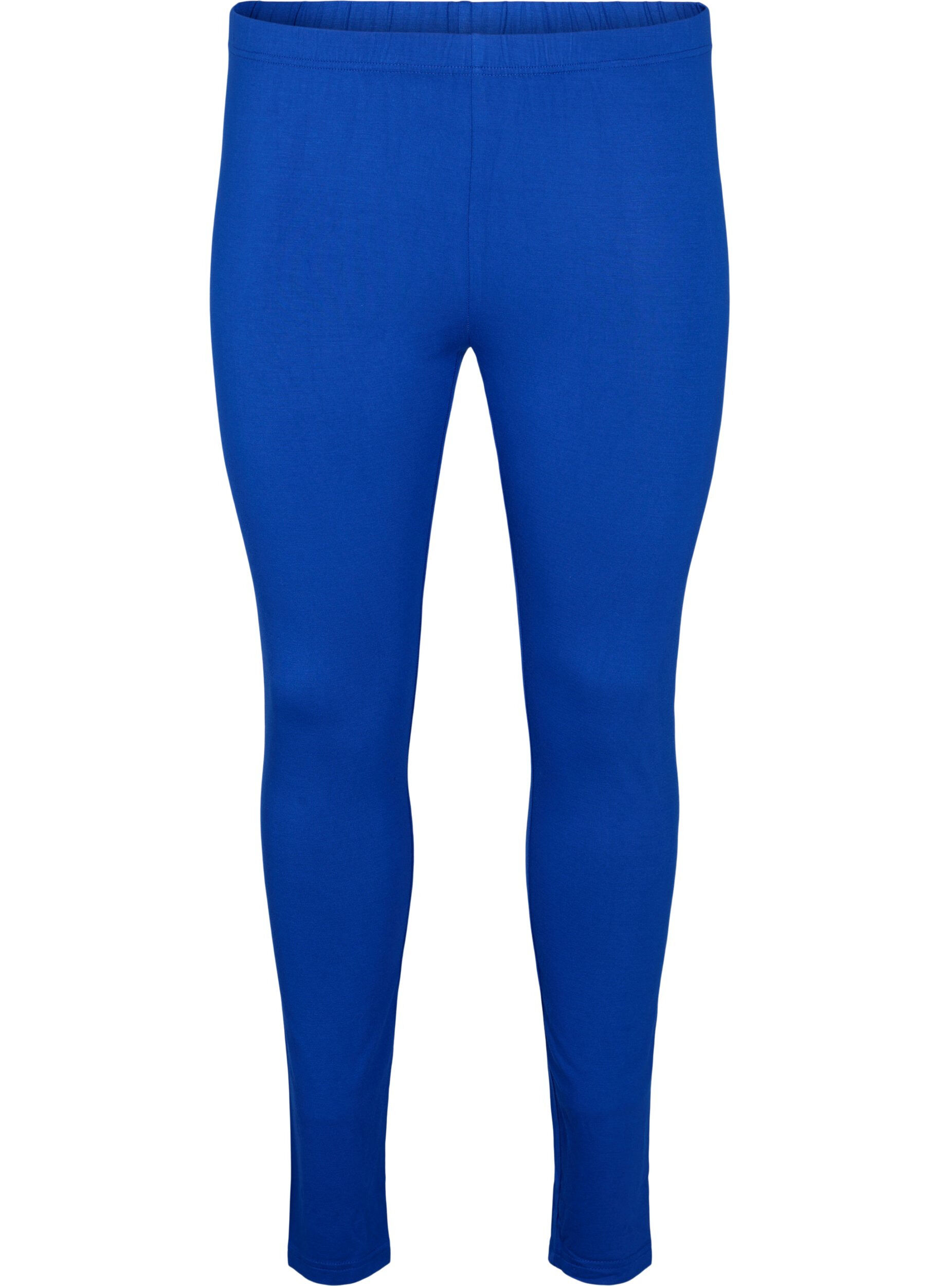 Zizzifashion Basic viscose leggings, Blue, Packshot image number 0