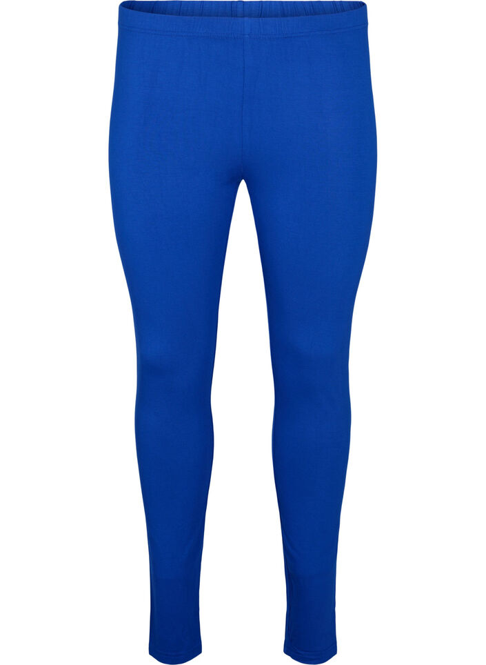 Basic viscose leggings, Blue, Packshot image number 0